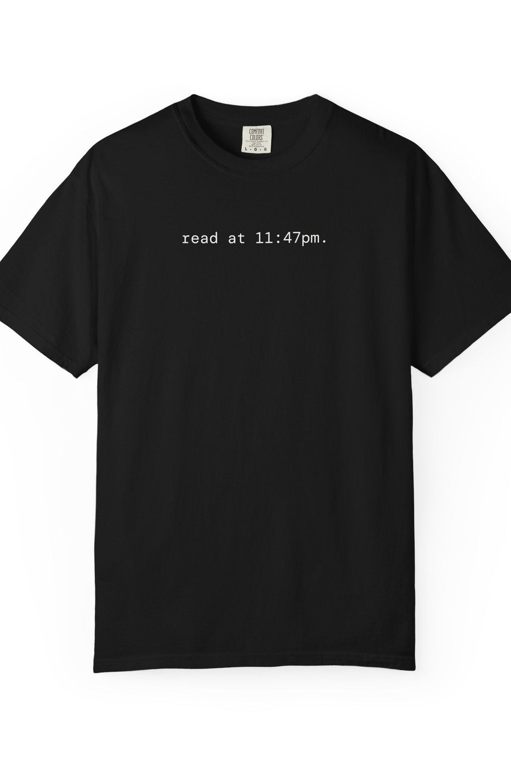 read at 11:47pm. ghost t-shirt | relaxed fit