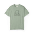Cozy Night Window T-Shirt — "my happy place is a fictional me" Minimalist Graphic Tee