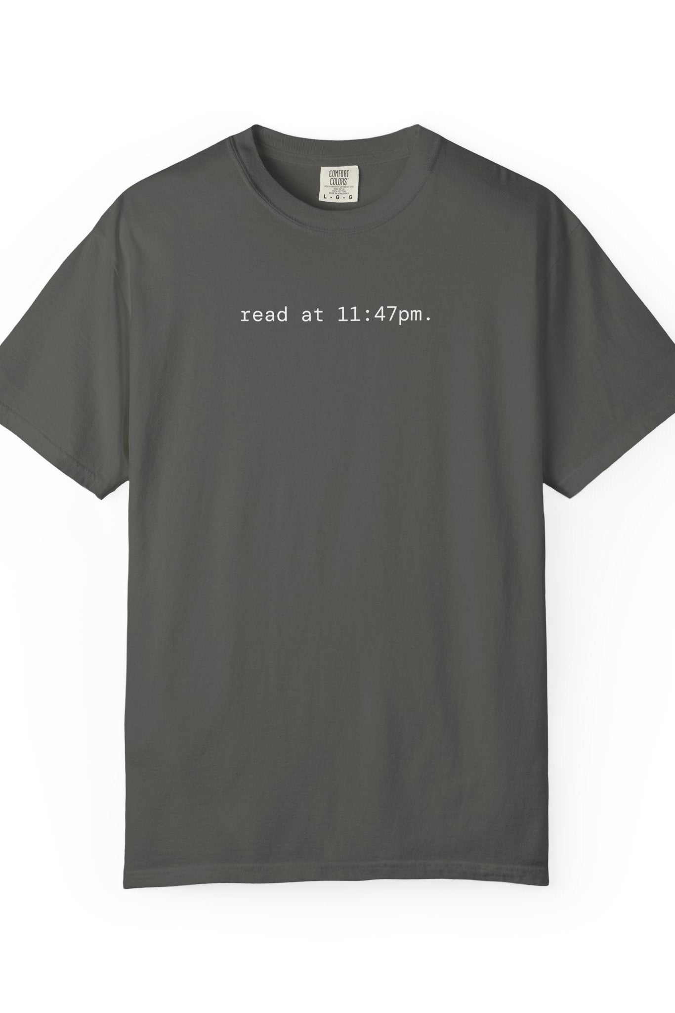 read at 11:47pm. ghost t-shirt | relaxed fit