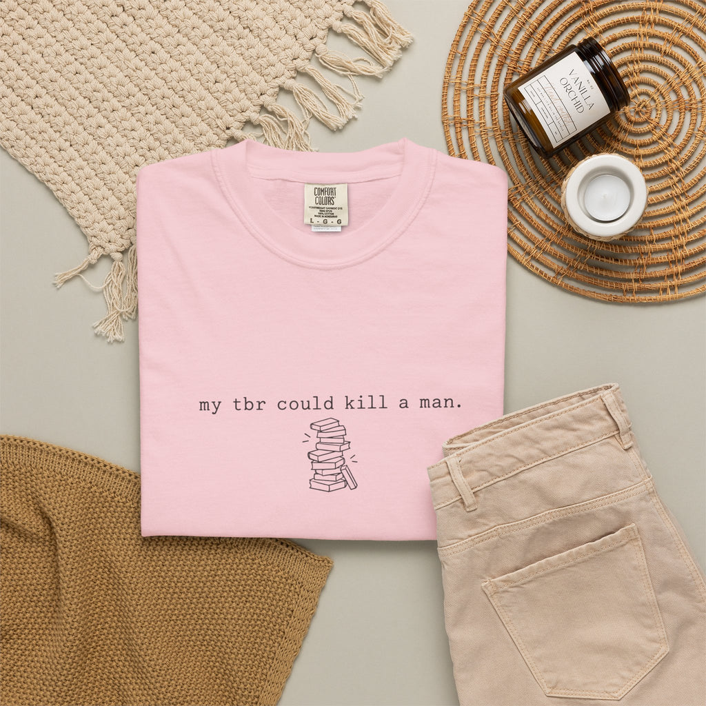 T-Shirt — "by thx could kill a man." Minimalist Sketch Tee