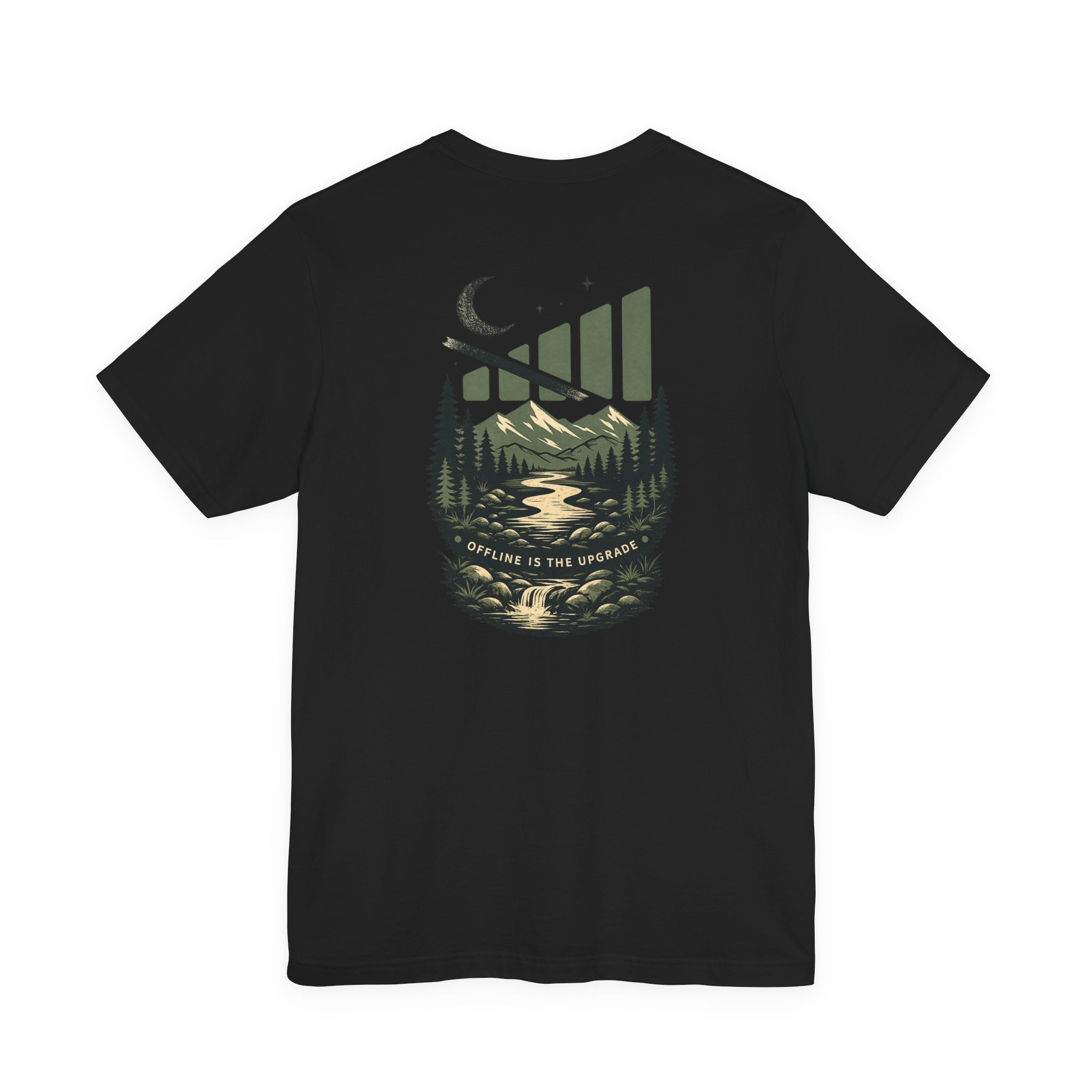 Offline Mode Nature T‑Shirt — Mountain & Forest Graphic Tee