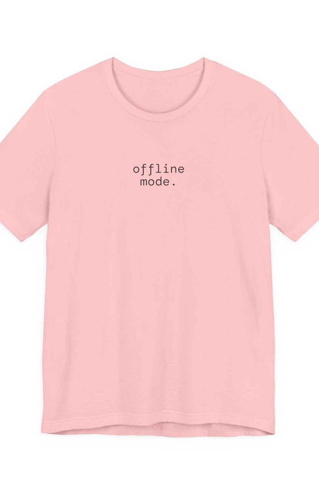 offline mode. the world can wait. t-shirt | back print | regular fit