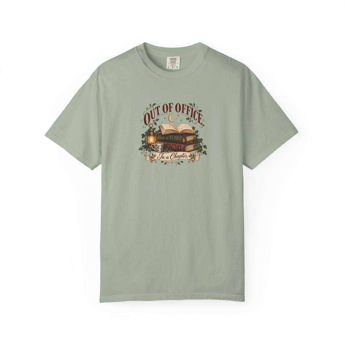 Out of Office T-Shirt — in a chapter