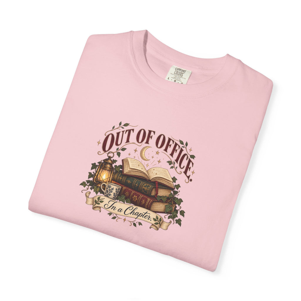 Out of Office T-Shirt — in a chapter