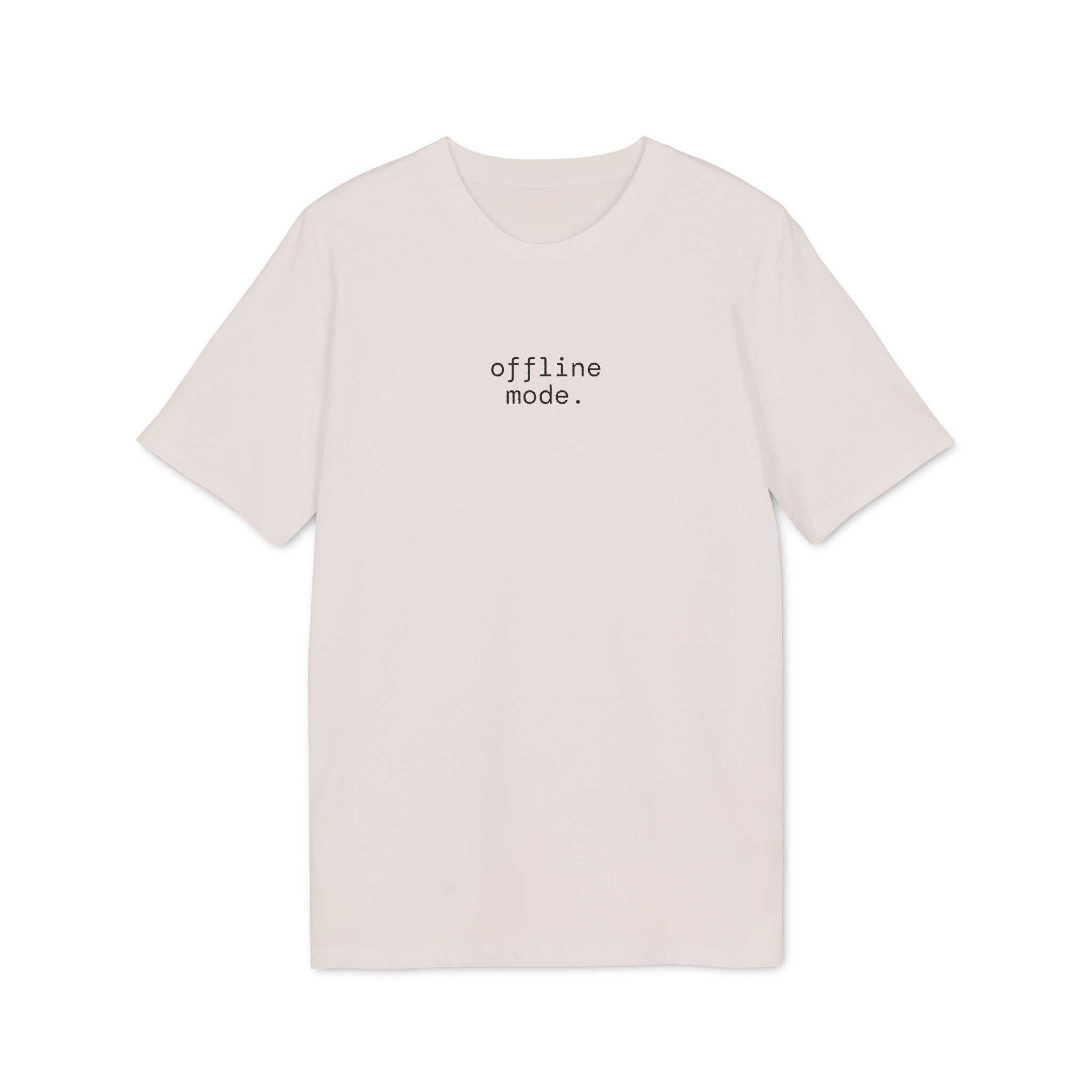 Offline Mode. T-Shirt | Minimalist Text | Regular Fit