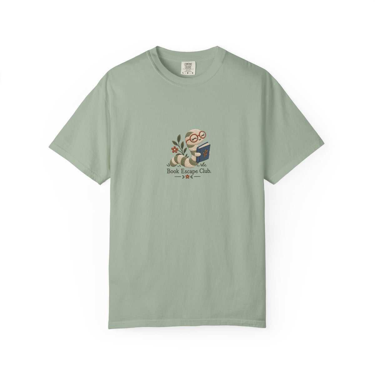 Book Escape Club T-shirt | Sloth Reading Illustration, Cozy Book Lover Design