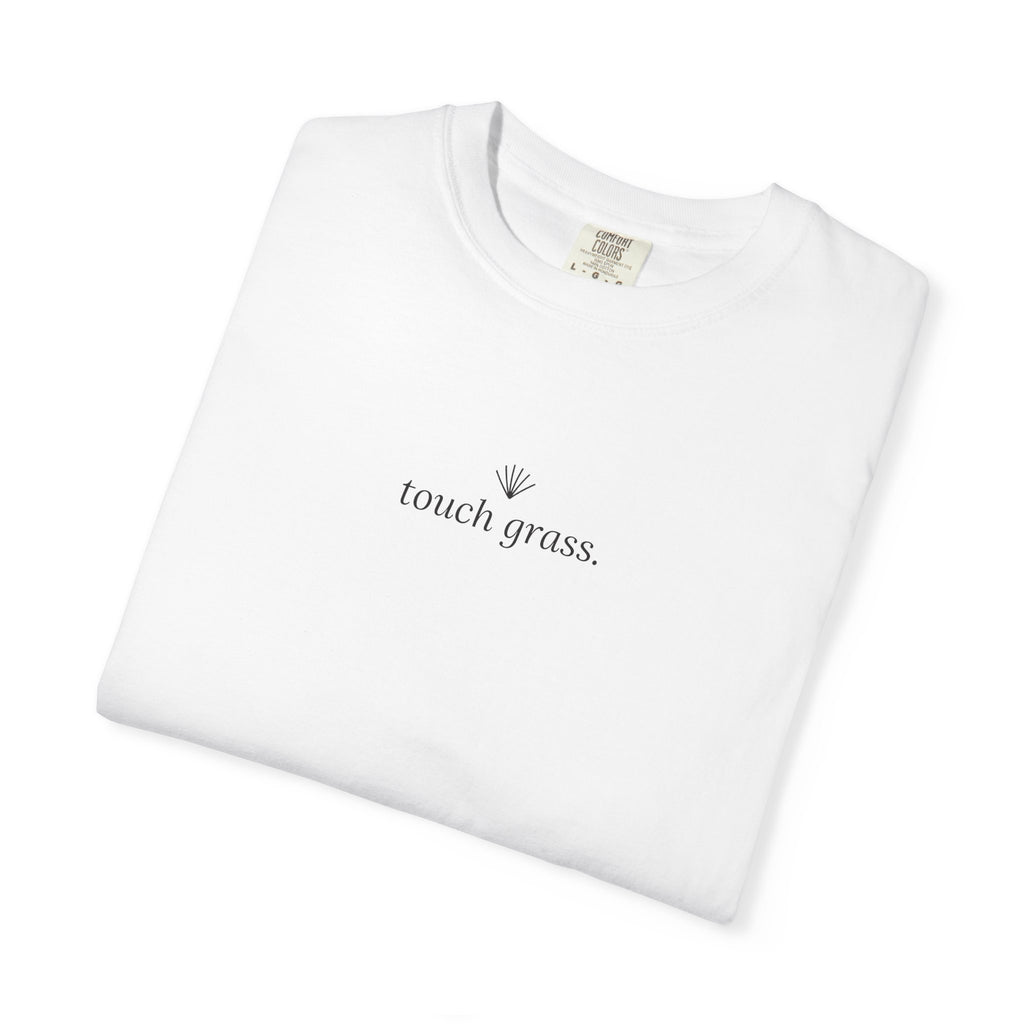 Touch Grass T-shirt | small plant graphic | Boxy Fit
