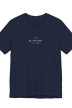 go outside. t-shirt | back print | regular fit