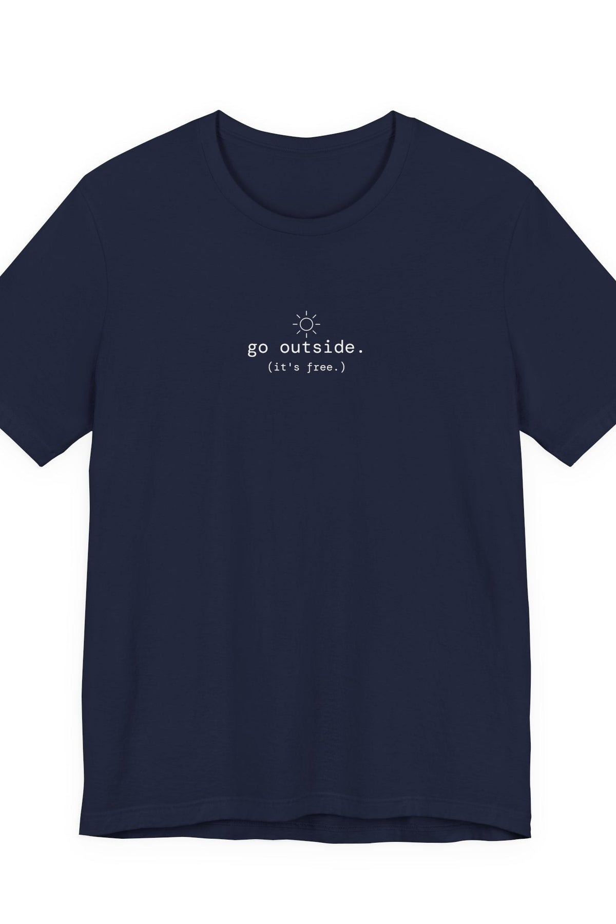 go outside. t-shirt | back print | regular fit
