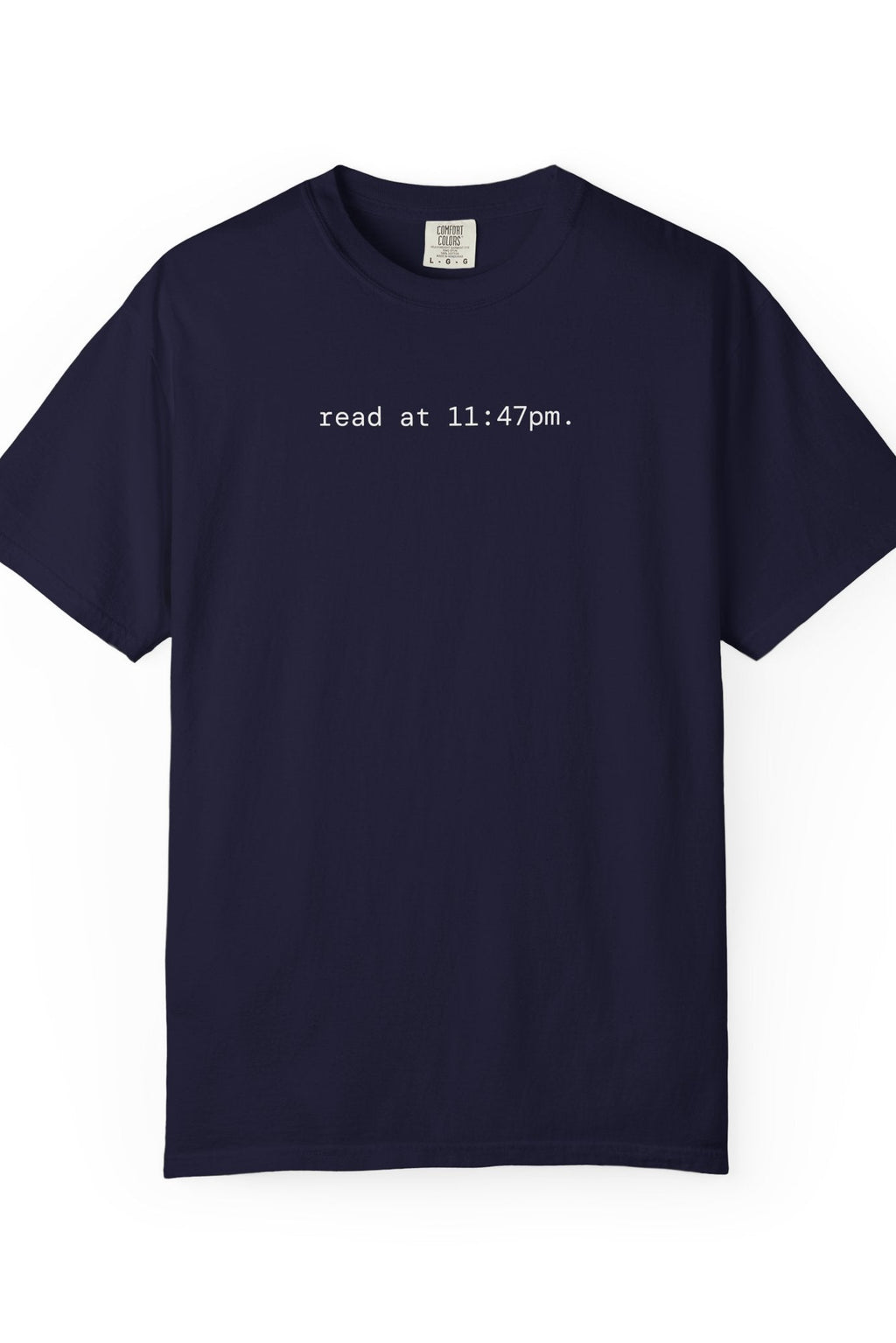 read at 11:47pm. ghost t-shirt | relaxed fit