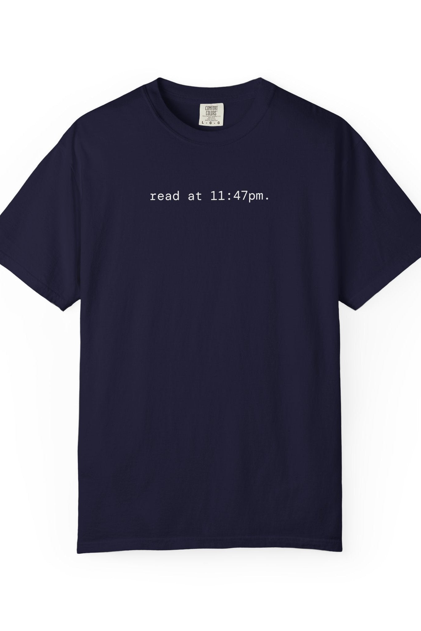 read at 11:47pm. ghost t-shirt | relaxed fit