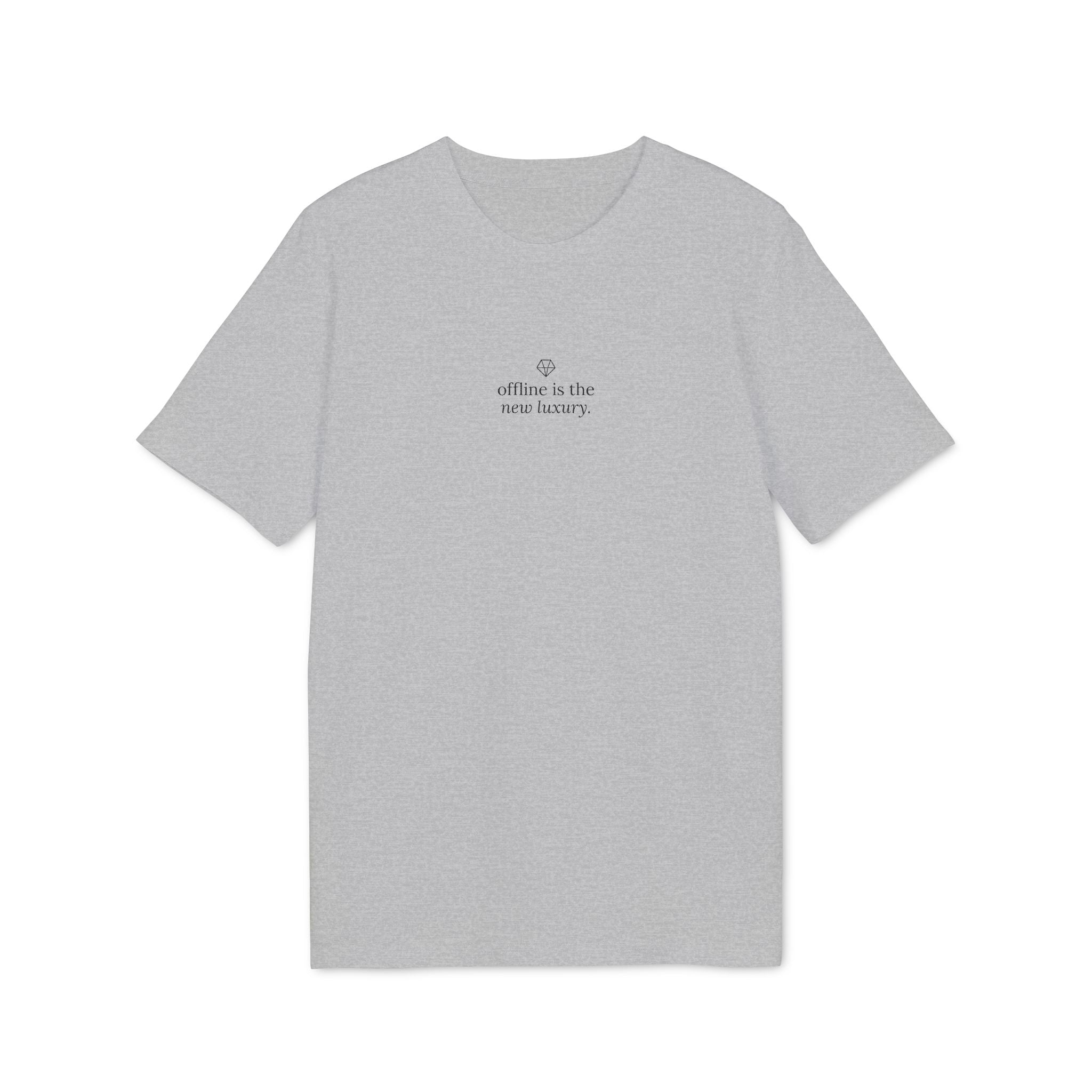 Offline is the New Luxury T-shirt | Minimalist Script Chest Design | Regular Fit
