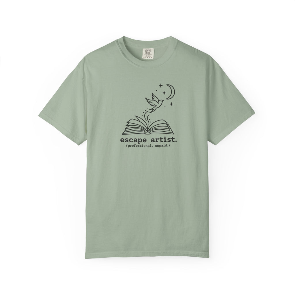Vintage Moon & Book T-Shirt — Escape Artist Graphic Tee
