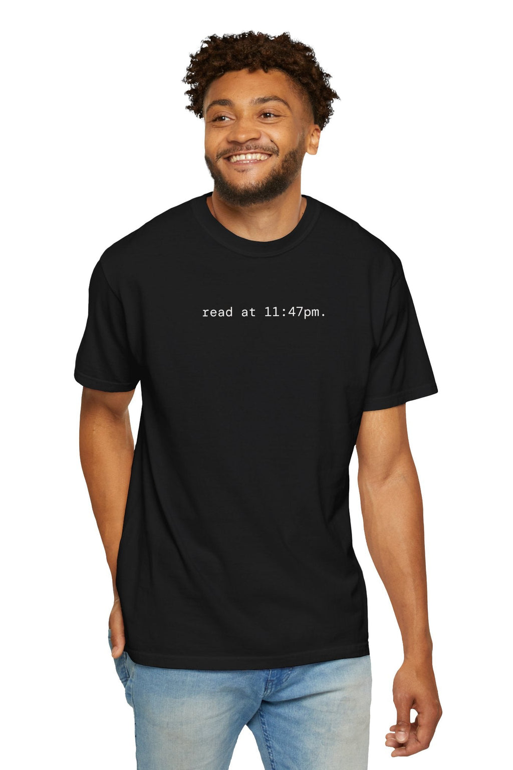 read at 11:47pm. ghost t-shirt | relaxed fit