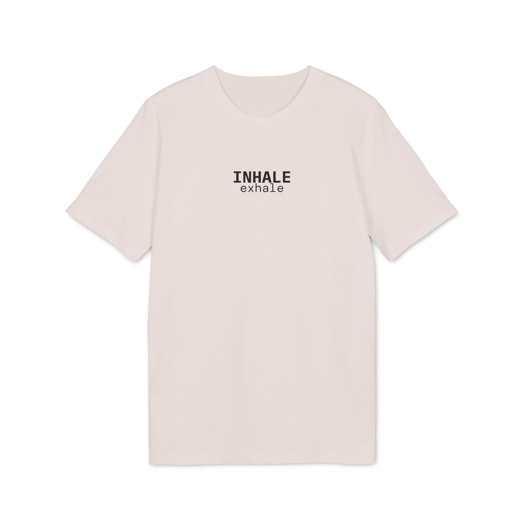 Inhale. Exhale. T-Shirt | Minimalist Text | Regular Fit