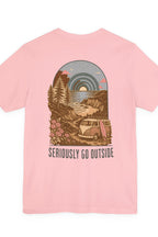 go outside. t-shirt | back print | regular fit