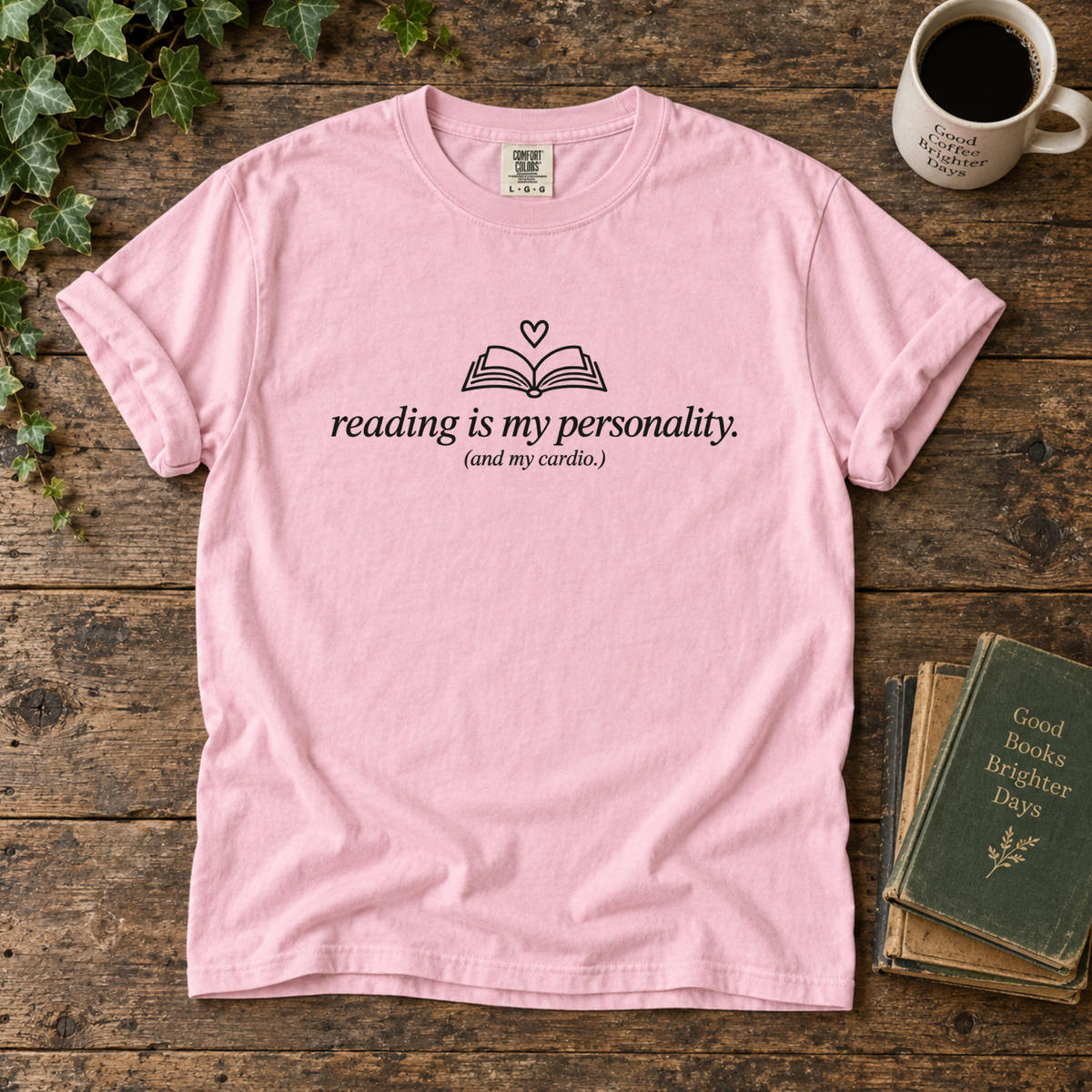 reading is my personality. t-shirt