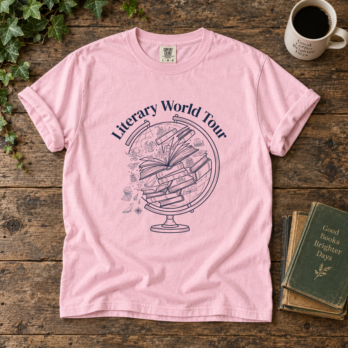 literary world tour. t-shirt