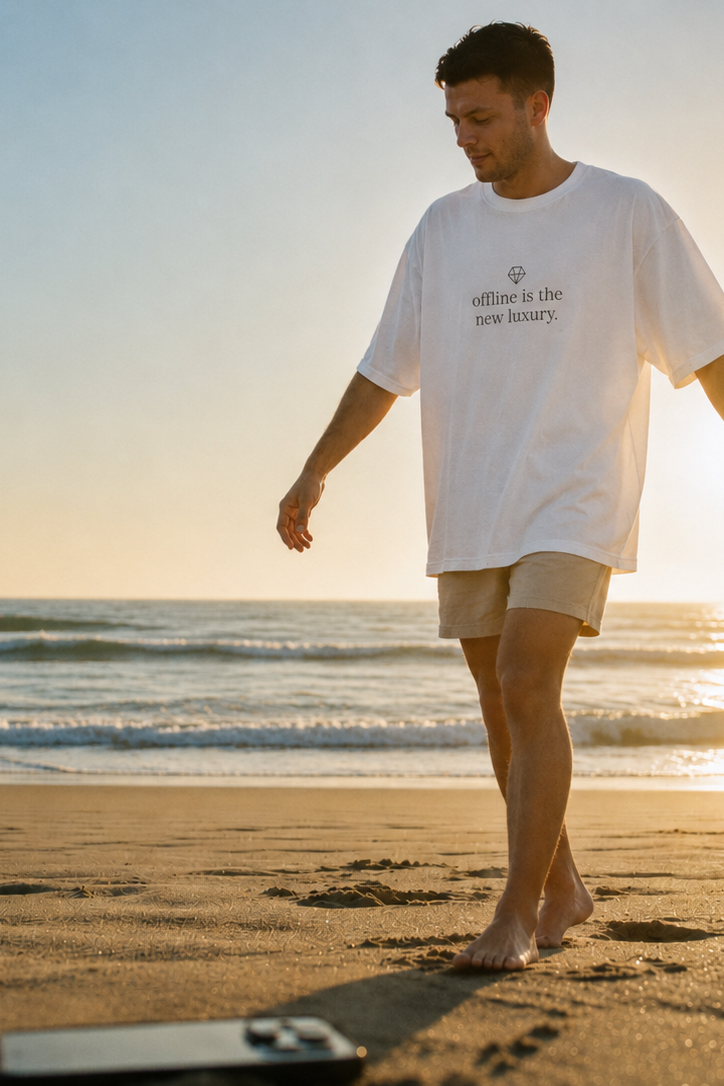offline is the new luxury. t-shirt | relaxed fit