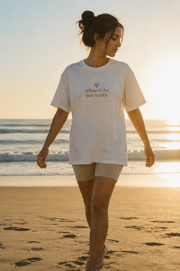offline is the new luxury. t-shirt | relaxed fit