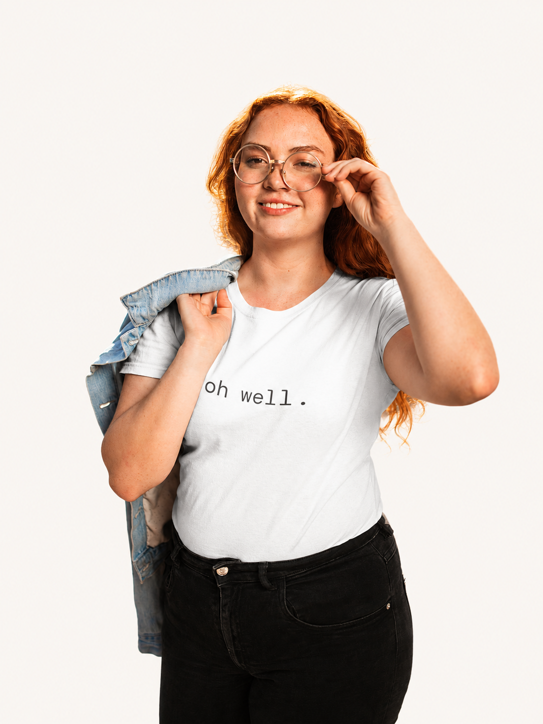 Oh Well. T-Shirt | Minimalist Text | Regular Fit