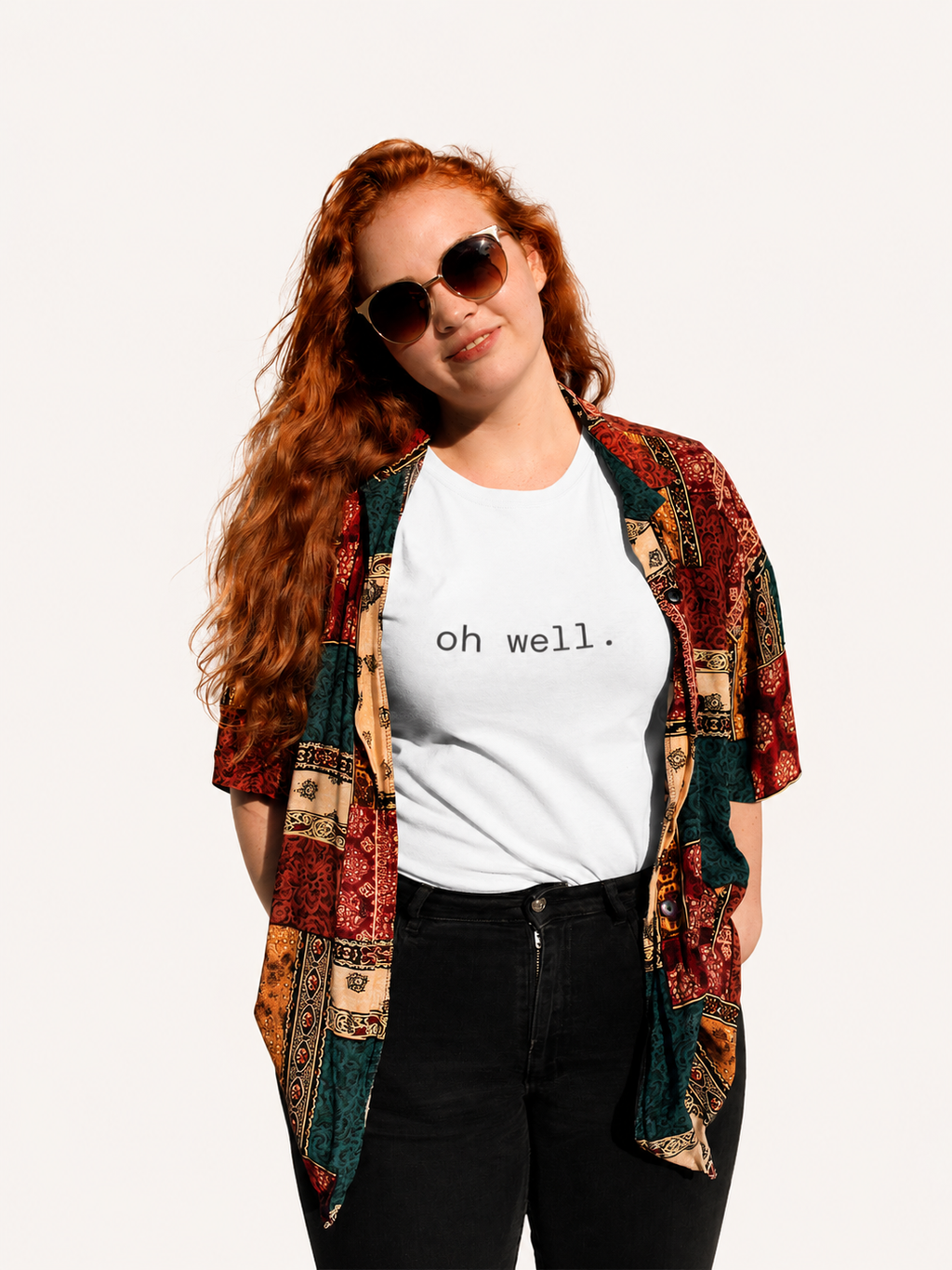 Oh Well. T-Shirt | Minimalist Text | Regular Fit