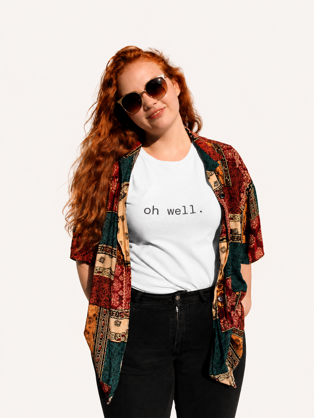 Oh Well. T-Shirt | Minimalist Text | Regular Fit