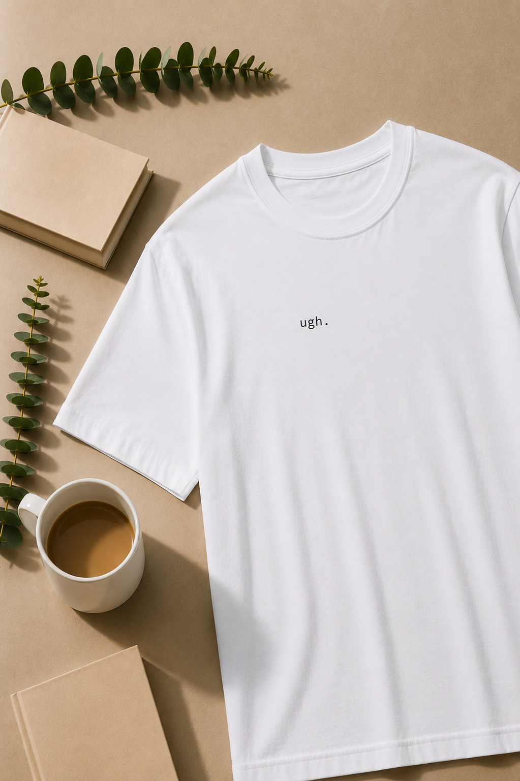 Ugh. T-Shirt | Minimalist Text | Regular Fit
