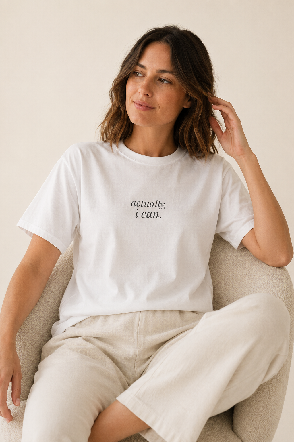 actually, i can. t-shirt | relaxed fit