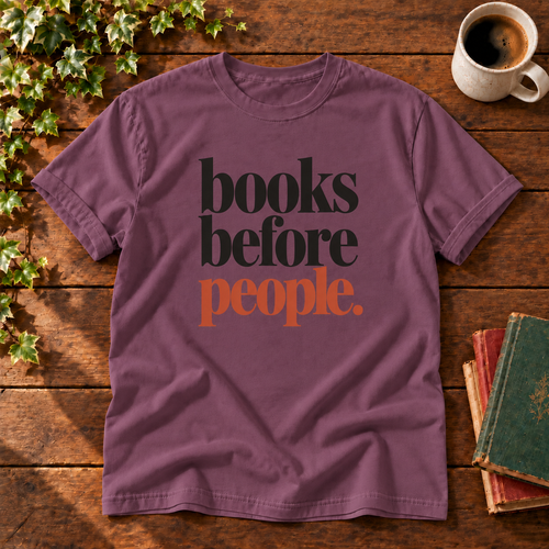 books before people. t-shirt