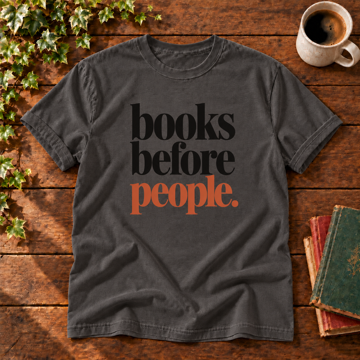 books before people. t-shirt