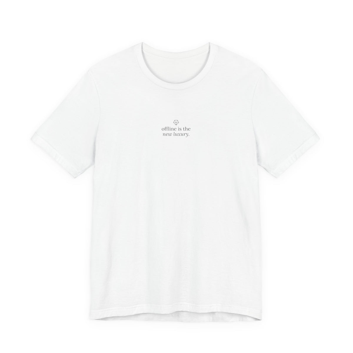 offline is the new luxury. t-shirt | regular fit