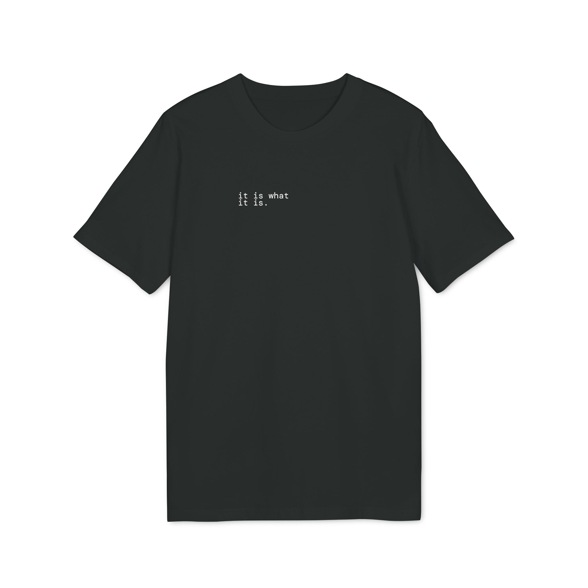 It Is What It Is. T-Shirt | Minimalist Text | Regular Fit