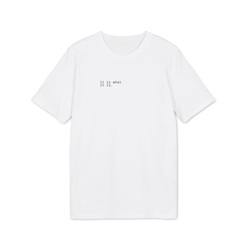 It Is What It Is. T-Shirt | Minimalist Text | Regular Fit