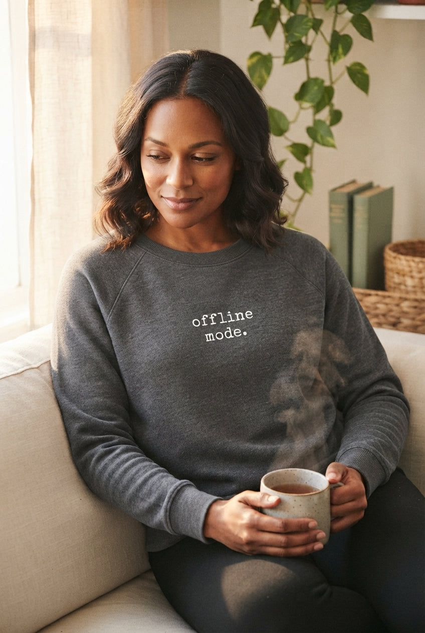 "Offline Mode." Sweatshirt | Cozy Crewneck