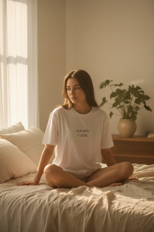 actually, i can. — sunlit bedroom