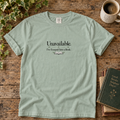 Unavailable, I have escaped into a book T-shirt | relaxed fit