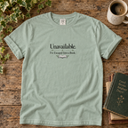 Unavailable, I have escaped into a book T-shirt | relaxed fit