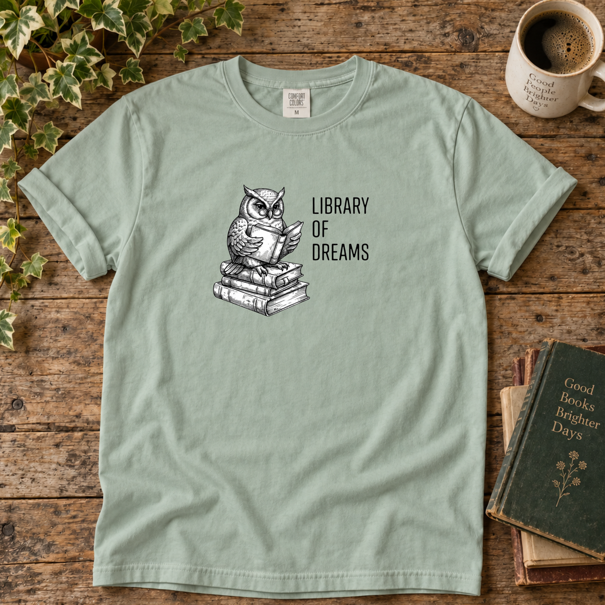 library of dreams. t-shirt