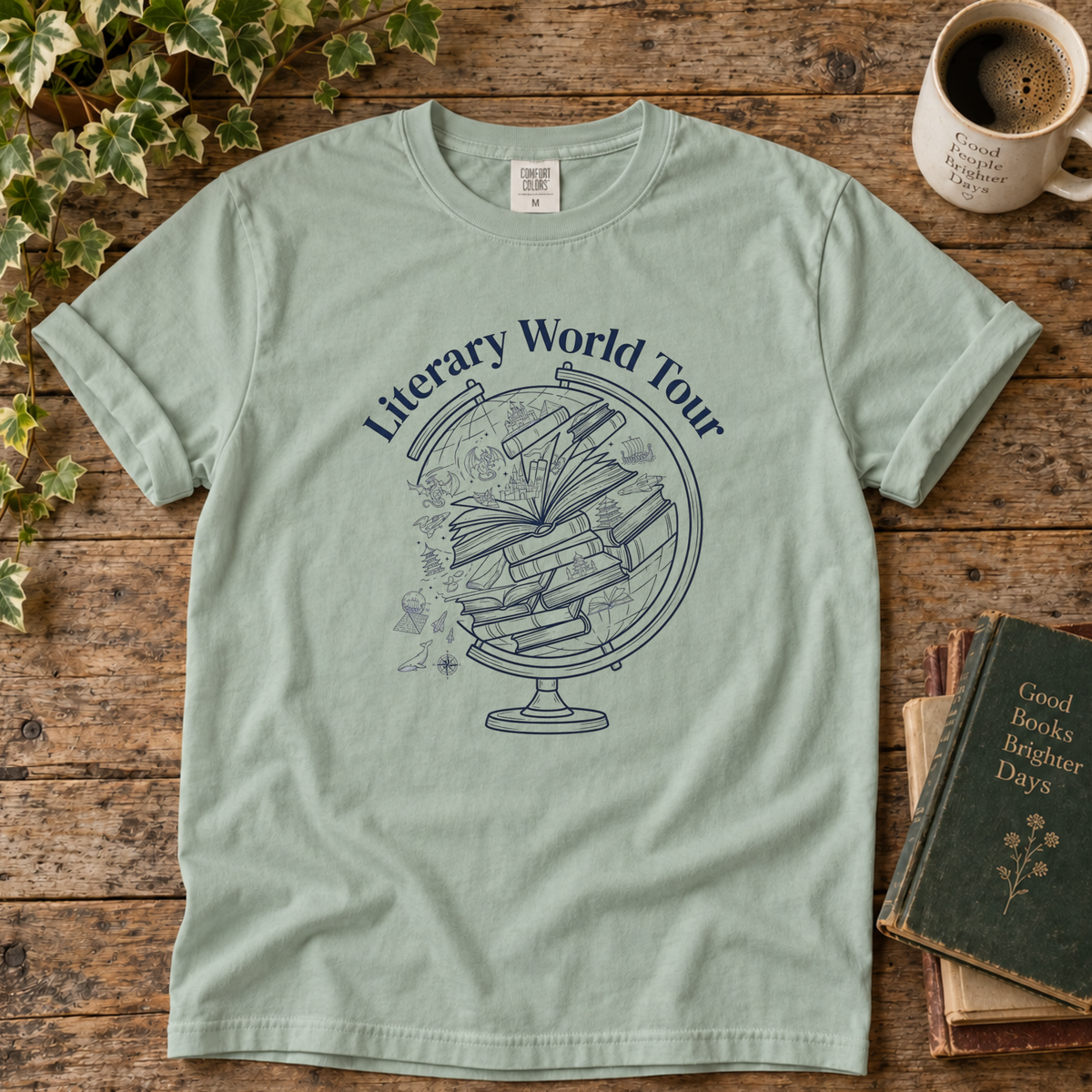 literary world tour. t-shirt