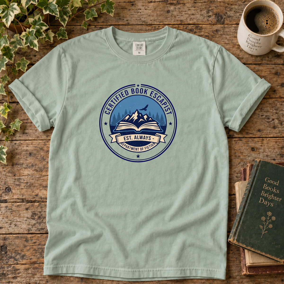 certified book escape artist. t-shirt
