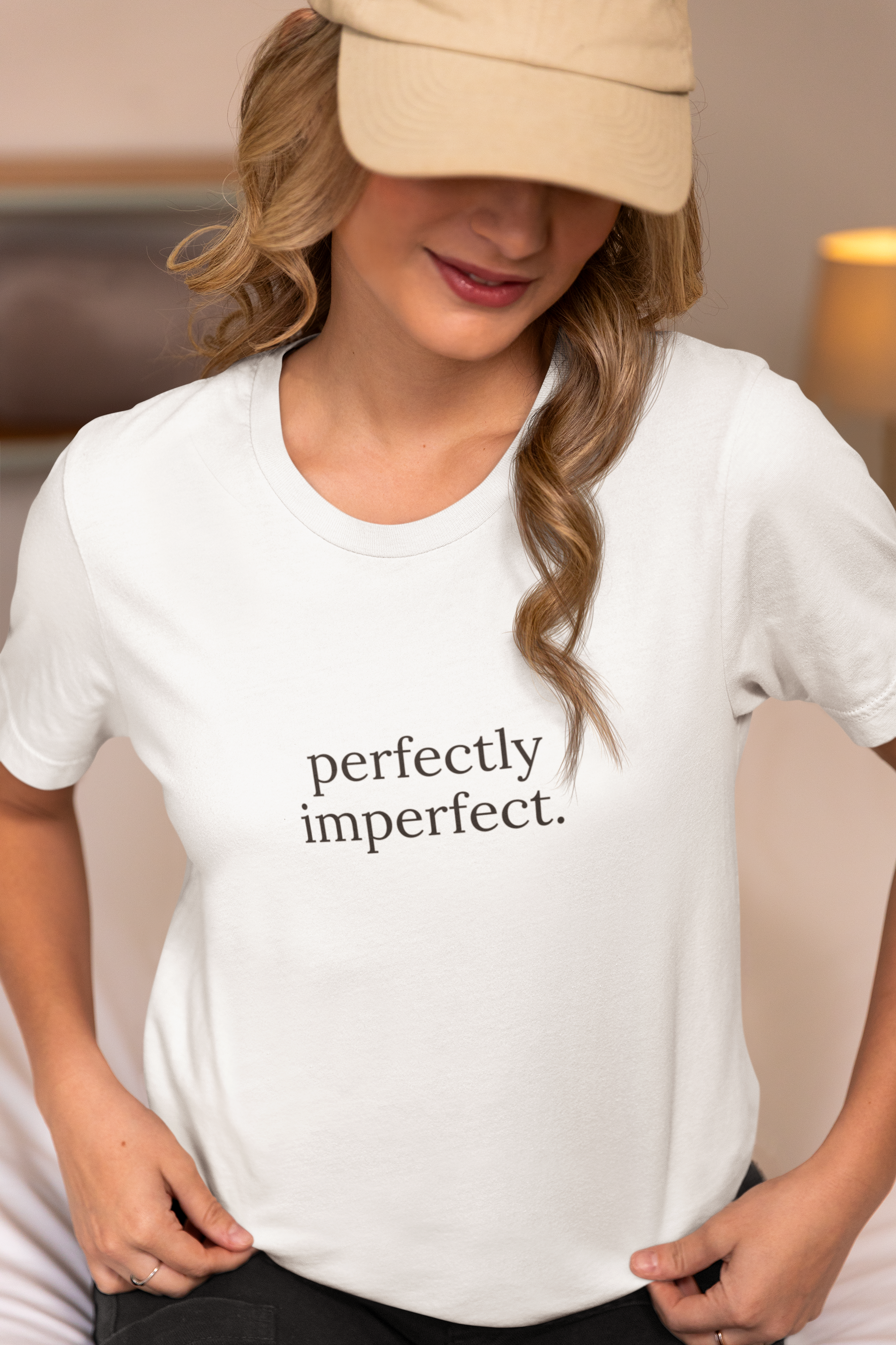 Perfectly Imperfect. T-Shirt | Minimalist Text | Regular Fit