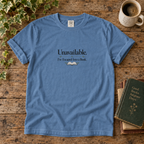Unavailable, I have escaped into a book T-shirt | relaxed fit