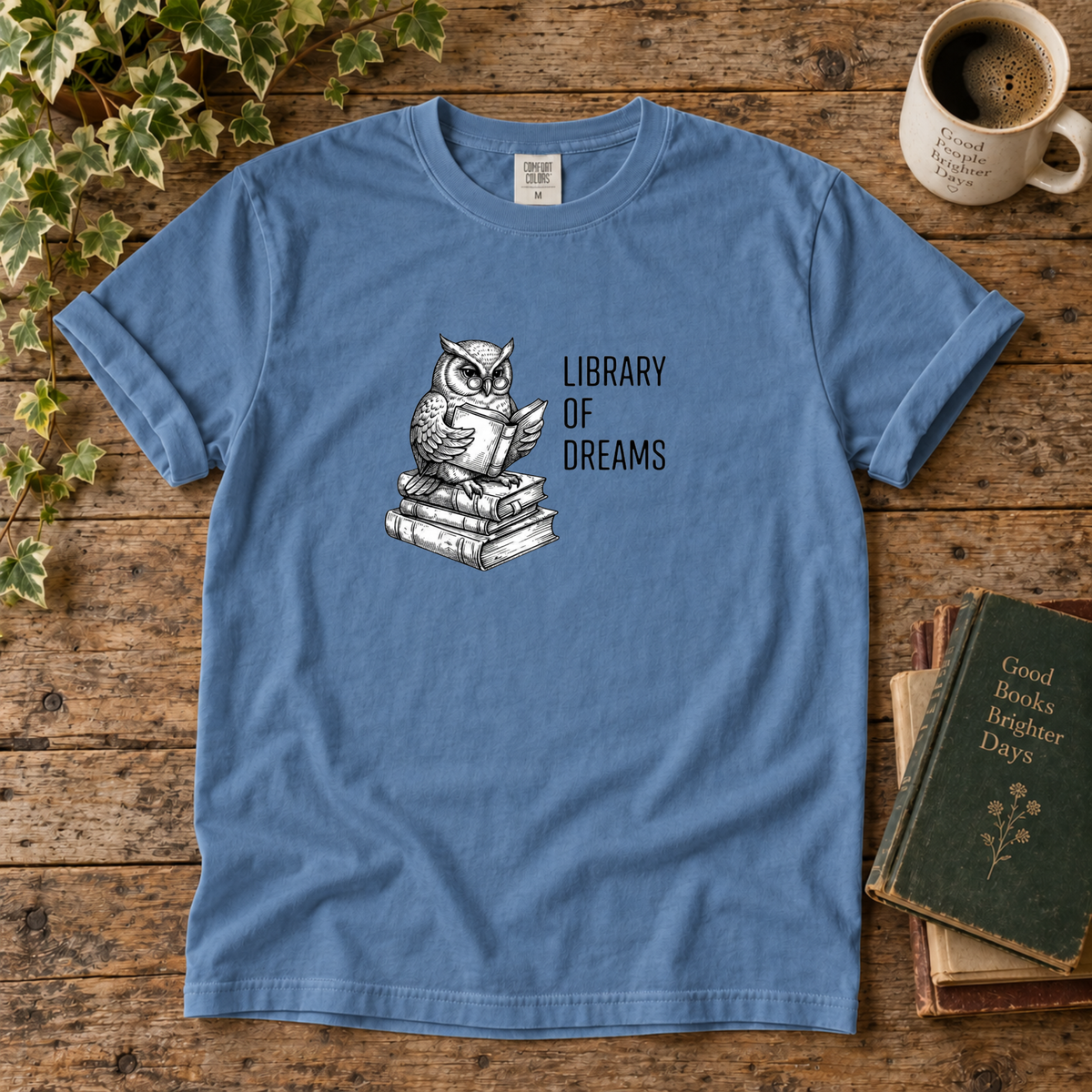library of dreams. t-shirt