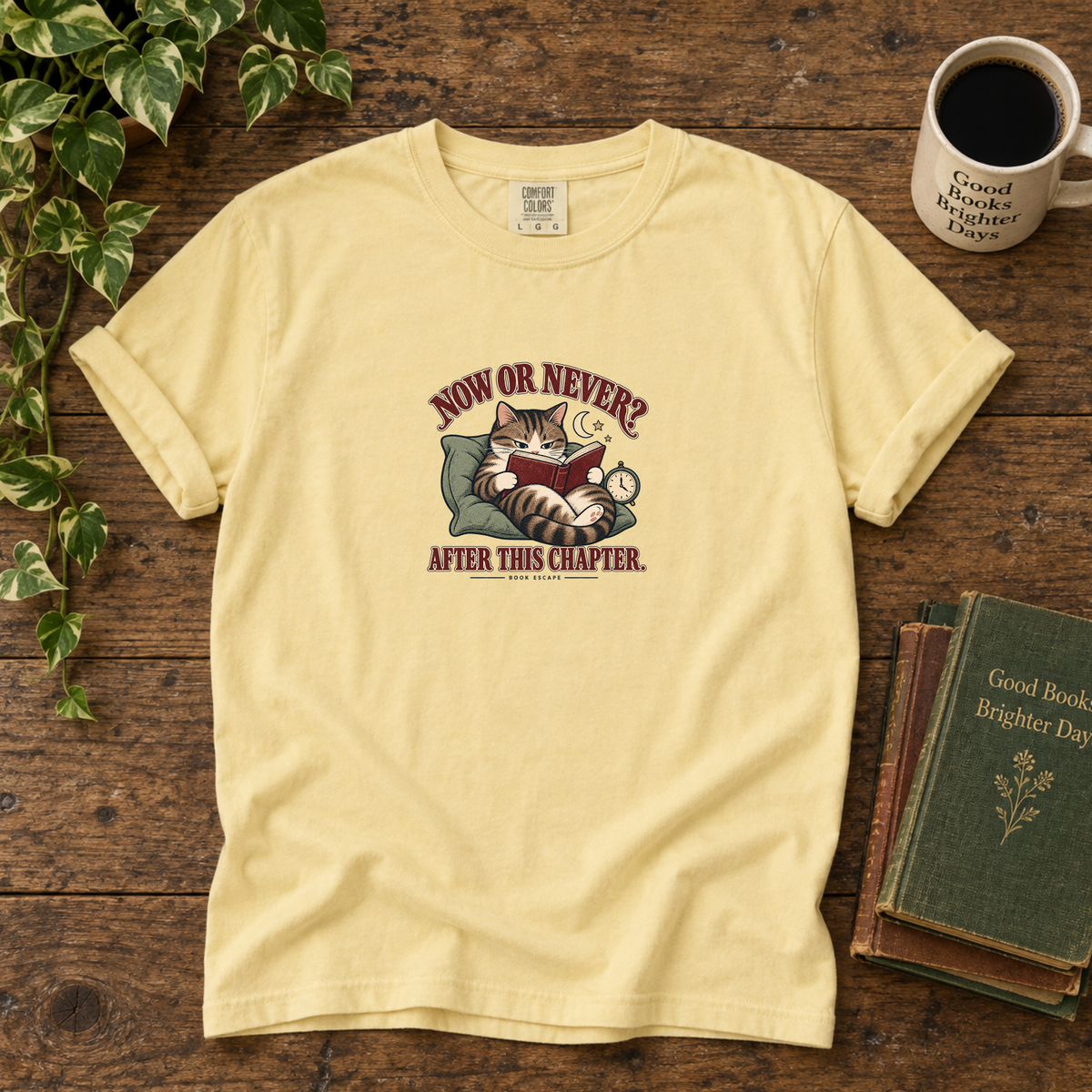 now or never after this chapter. t-shirt