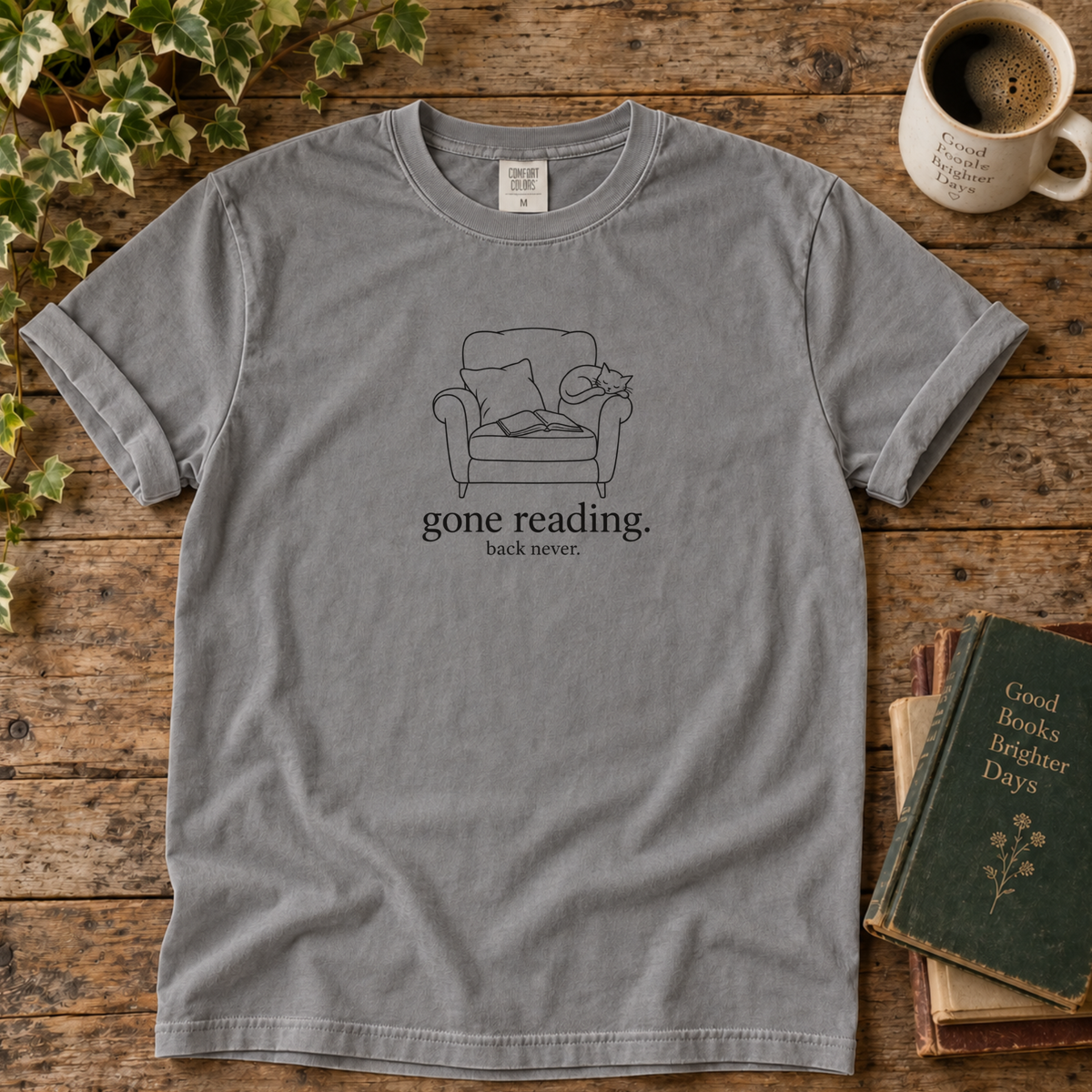 gone reading. t-shirt