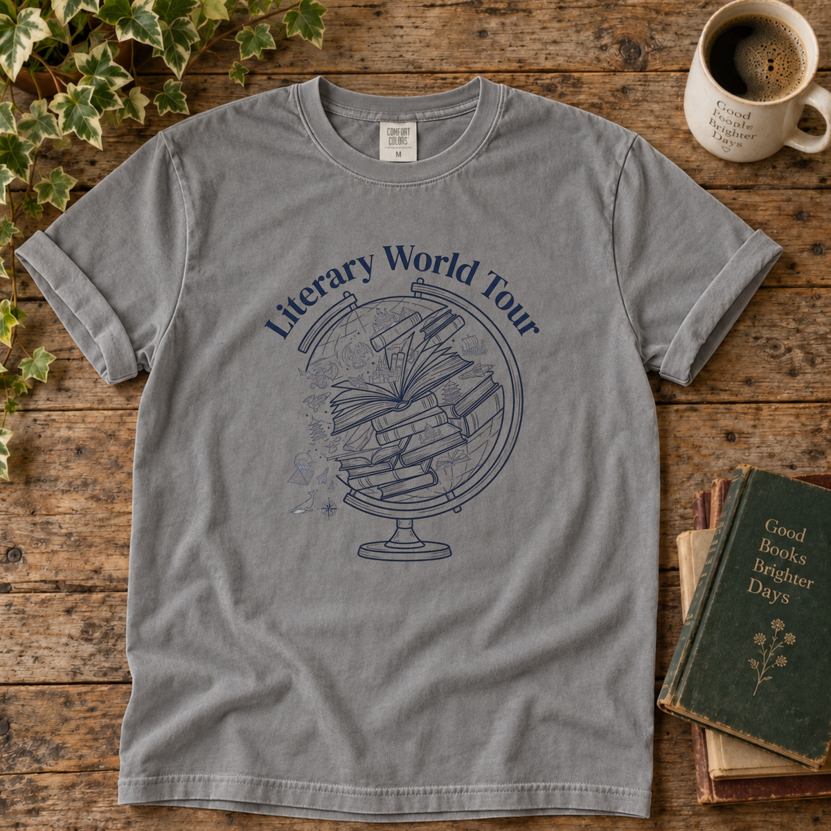 literary world tour. t-shirt