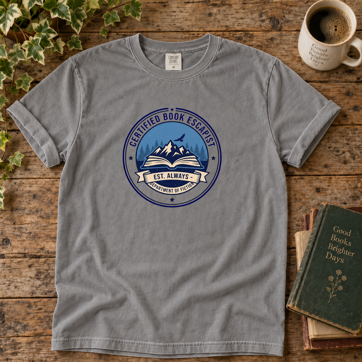 certified book escape artist. t-shirt