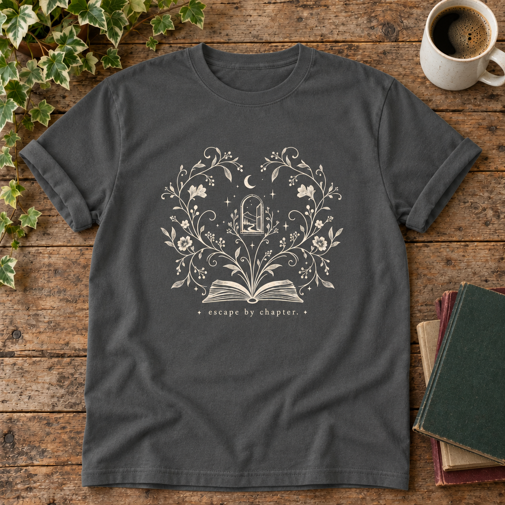 Escape by chapter Pepper t-shirt flat lay