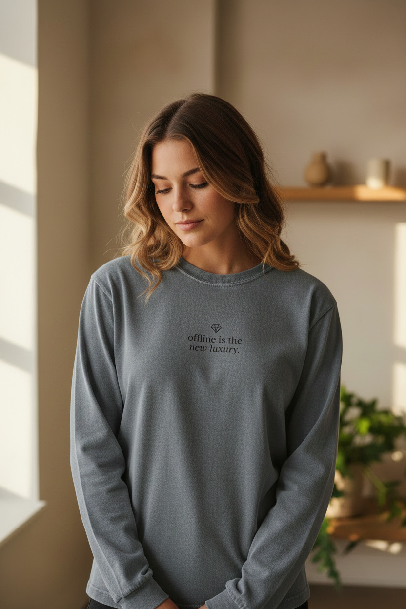Offline is the new luxury hero - grey